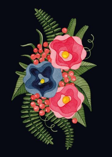 Flowers Back par Karin Ohlsson