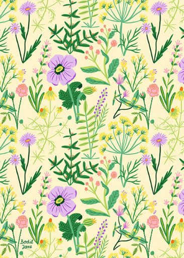 Wild Flower Meadow 2 par Bodil Jane