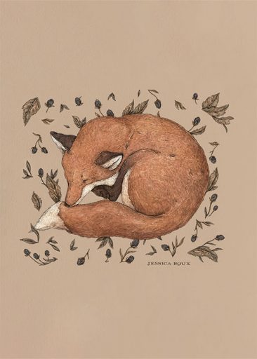 Sleeping Fox par Jessica Roux