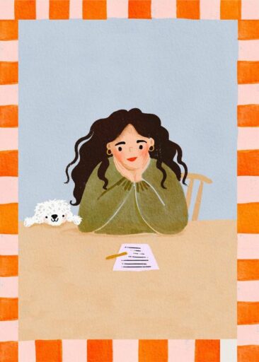 Girl at Desk par Martha Ratcliff